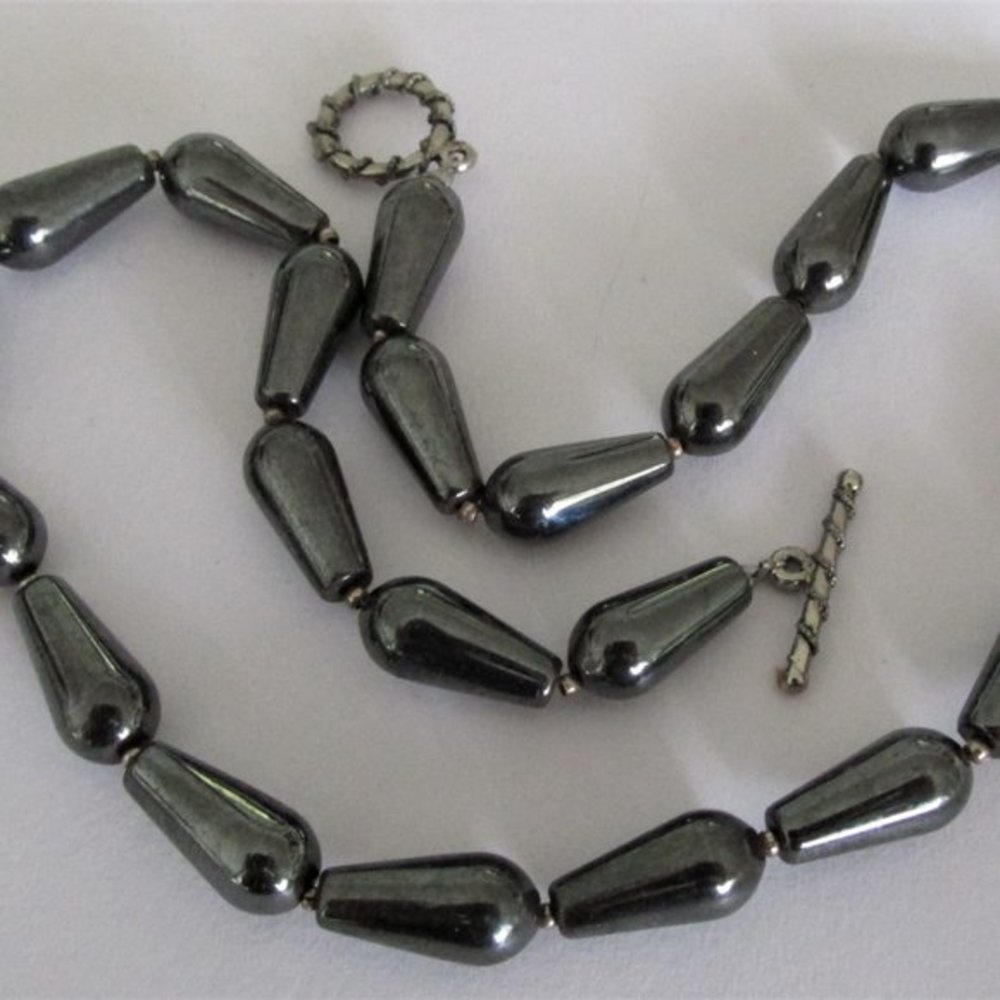 Hematite Polished Stones Chakra Necklace​